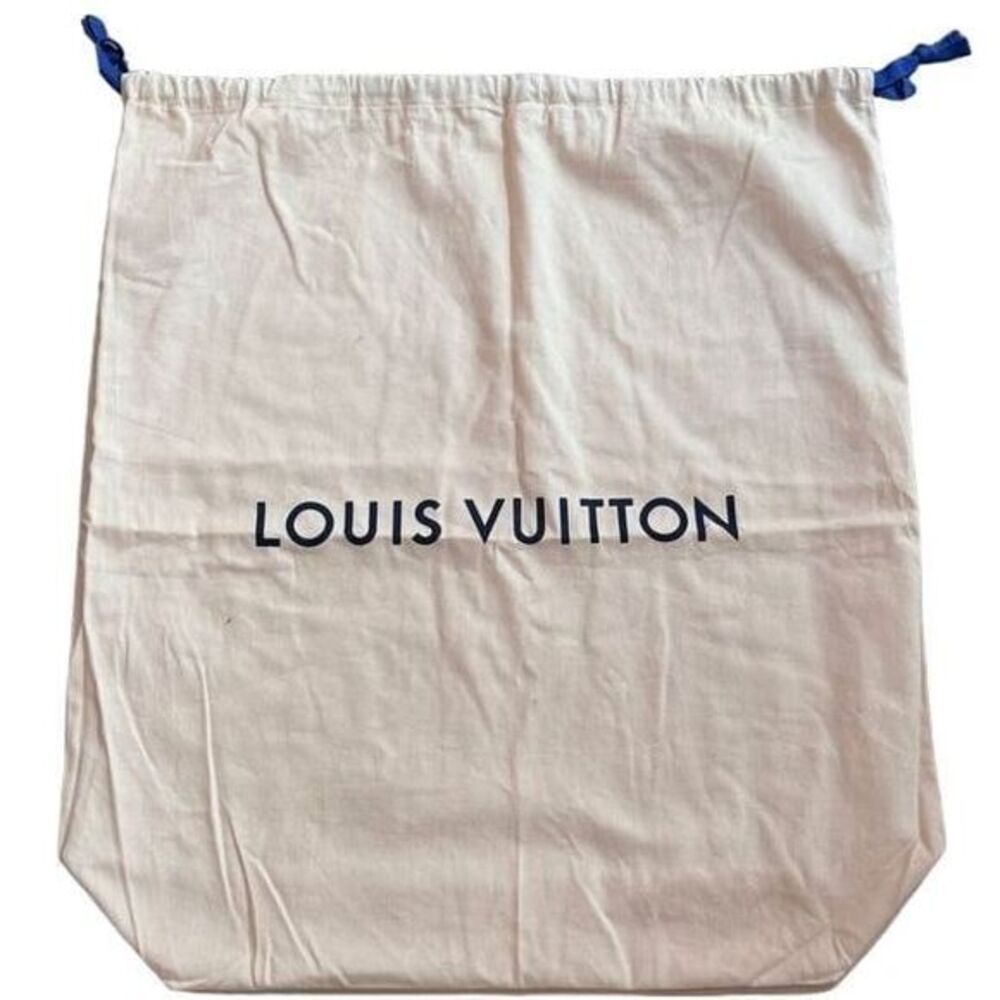 Louis Vuitton | Beige Blue Drawstring | 55‎ Suitcase Dustbag | SKU 368